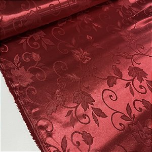 Cetim Brocado 1 Vermelho