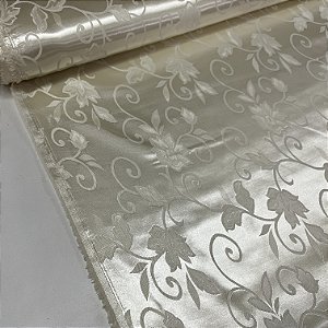 Cetim Brocado 1 Marfim