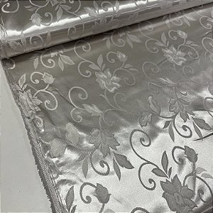 Cetim Brocado 1 Prata