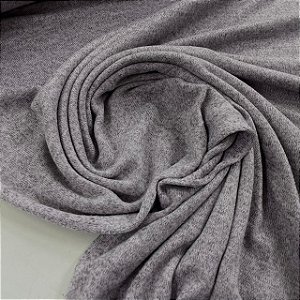 Malha Winter Rosa Mescla Cinza