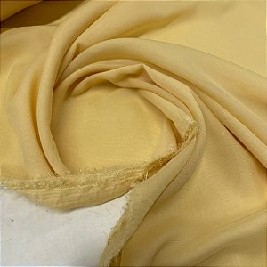 Crepe Chiffon Liso Amarelo Bebê