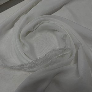 Crepe Chiffon Liso Off White