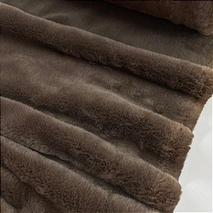 Tecido Pele Baixa Marrom