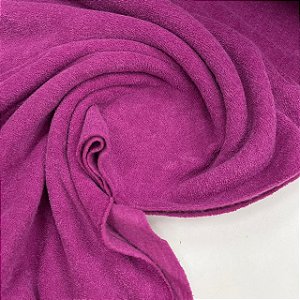 Malha Bouclê Peluciada Rosa Pink