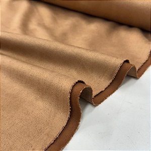 Malha Scuba Suede Caramelo