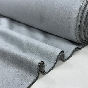 Malha Scuba Suede Cinza