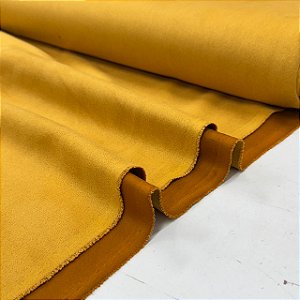 Malha Scuba Suede Mostarda