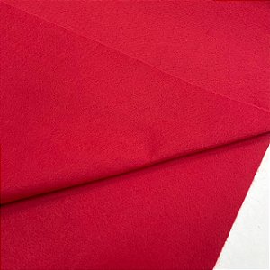 Feltro Santa Fé Vermelho Noel Liso 1,40m – 100% Poliéster