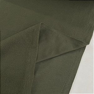 Moletom Colegial Flanelado Verde Militar