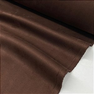 Malha Scuba Suede Marrom