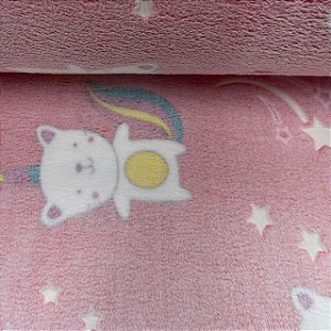 Coral Fleece 3D Night Gatinhos Felizes