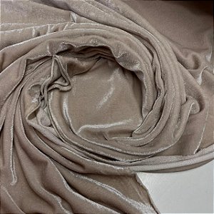 Veludo Spandex Bege
