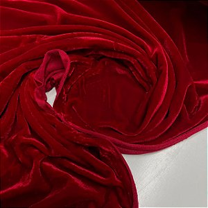 Veludo Spandex Vermelho