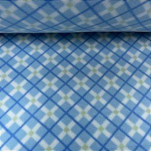 Soft Estampado Xadrez Tons Azul