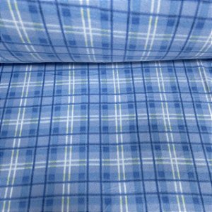 Soft Estampado Xadrez Azul e Branco