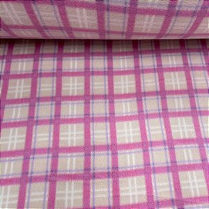 Soft Estampado Xadrez Tons Rosa