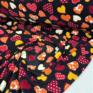 Ultra Fleece Estampado Corações