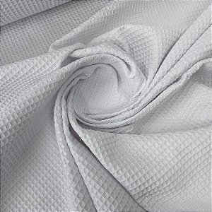 Piquet Favo 100% Algodão Branco