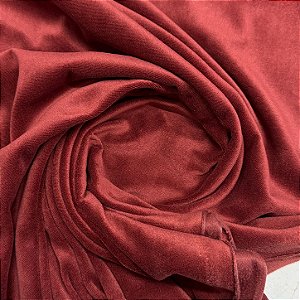 Malha Plush Vermelho Sangue