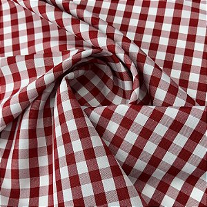 Oxford Xadrez Vermelho Forte