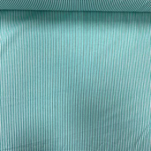 Tricoline Estampada Listrada Verde