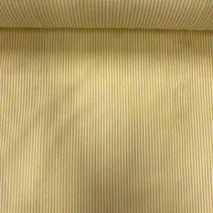 Tricoline Estampada Listrada Amarelo