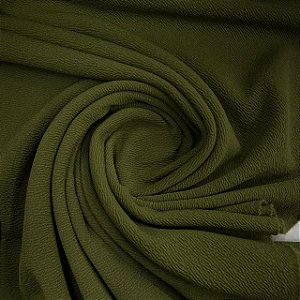 Malha Crepe Liverpool Verde Militar