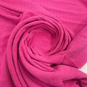 Malha Plissada Rosa