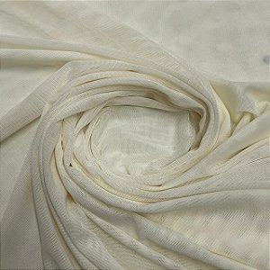 Tule De Malha Creme