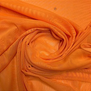 Tule De Malha Laranja
