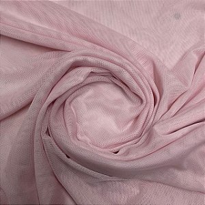 Tule De Malha Rosa Bebê