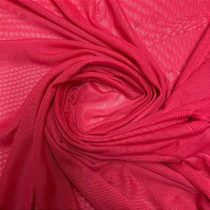 Tule De Malha Vermelho