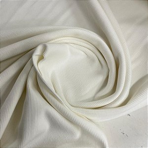 Ribana 2x1 Algodão Pesada 490g/m² Off White