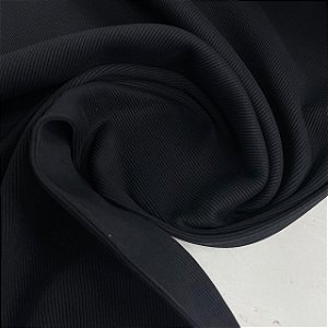 Ribana 2x1 Algodão Pesada 490g/m² Preto