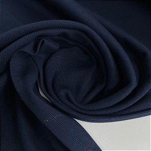 Ribana 2x1 Algodão Média 370g/m² Azul Marinho