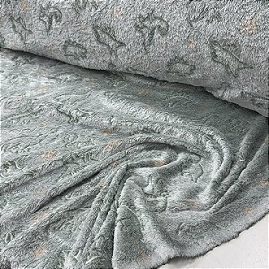 Fleece 3D Night Dinossauros Verde