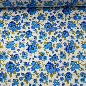 Tricoline Estampada Floral Liberty Azaleia