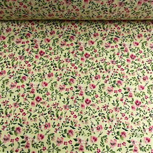 Tricoline Estampada Floral Liberty Elegance