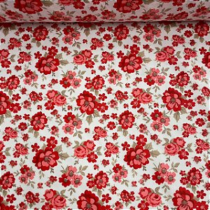Tricoline Estampada Floral Liberty Jasmin