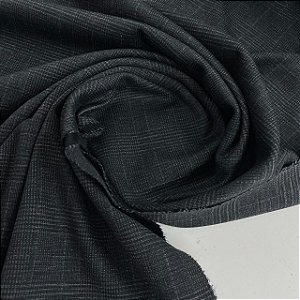 Malha Jacquard Xadrez Chumbo