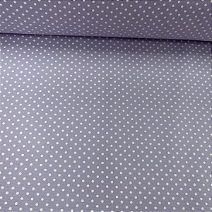 Tricoline Estampado Petit Poá Miudo Fundo Lilás