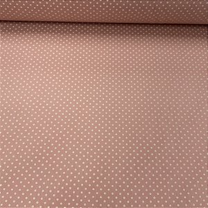 Tricoline Estampado Petit Poá Miudo Rosa Antigo