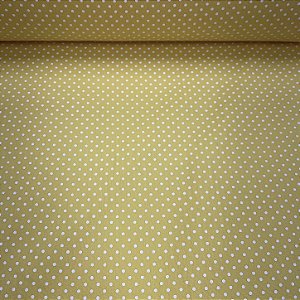 Tricoline Estampado Petit Poá Miudo Fundo Amarelo