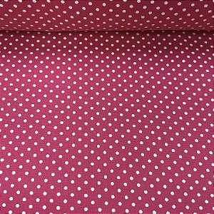 Tricoline Estampado Petit Poá Miudo Fundo Rosa Pink