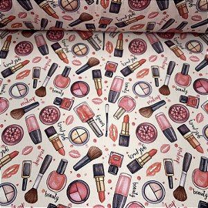 Tricoline Estampado Manicure e Pedicure
