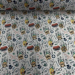 Tricoline Estampado Veterinário