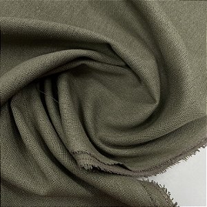Linho com Viscose Trovata Verde Musgo