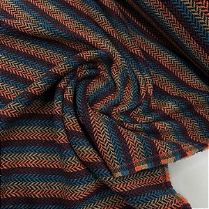 Lã Tweed Winter Bordo, Terracota,Azul Royal