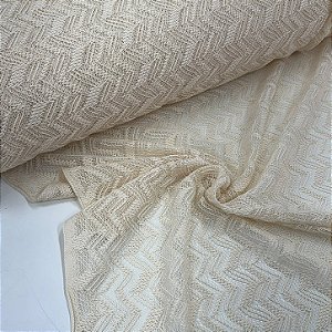 Renda Crochet Capri Creme