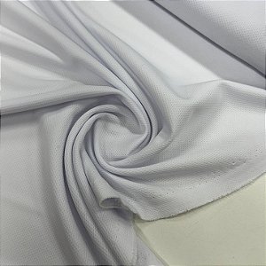 Malha Dry Fit Olympic Furinhos Branca